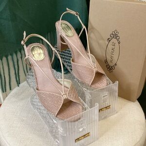 Joyfolie‎ Rosegold Amore Strappy Heels